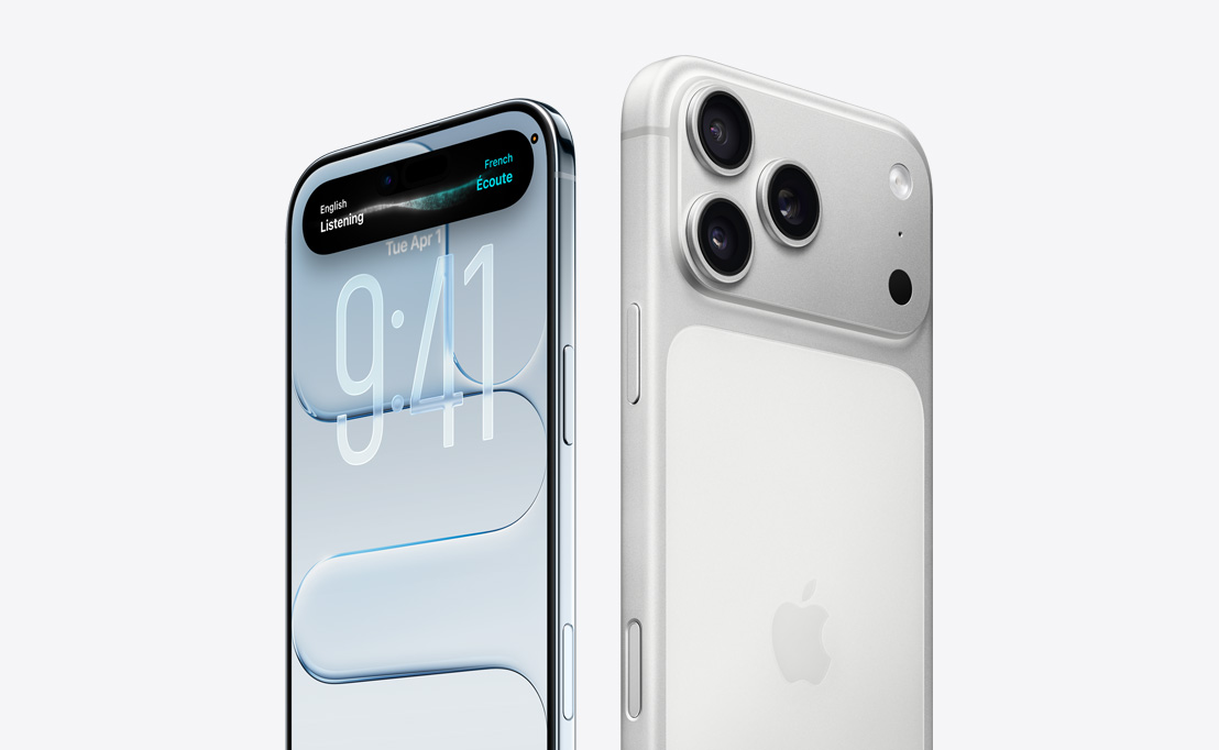 iPhones em acabamento prateado
